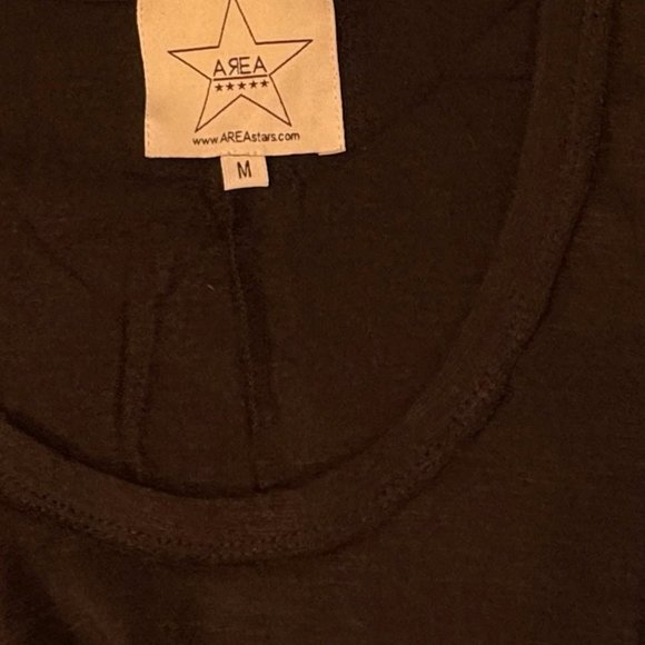 AREA Stars, Short Sleeve Ruffled Baby Doll Dress in Black, Medium, NWT/NEW - Picture 10 of 12